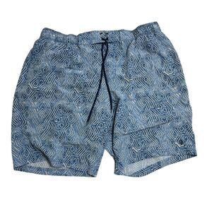 Coolibar Men's Size‎ XXL Blue Mesh Lined Swim Trunk Shorts